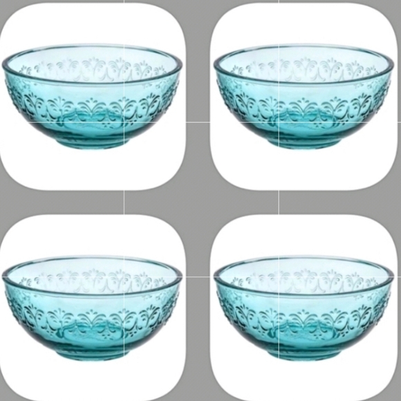 The Pioneer Woman Other - ❤️ New Pioneer Woman Cassie Teal Embossed 4 Piece Bowls